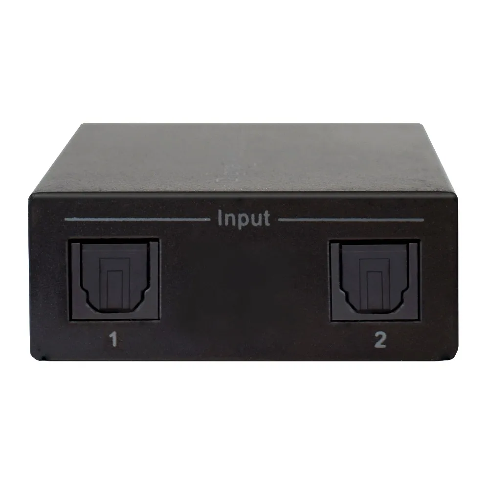 2port Spdif Digital Optical Toslink Audio Switch,2 On 1 Out Toslink