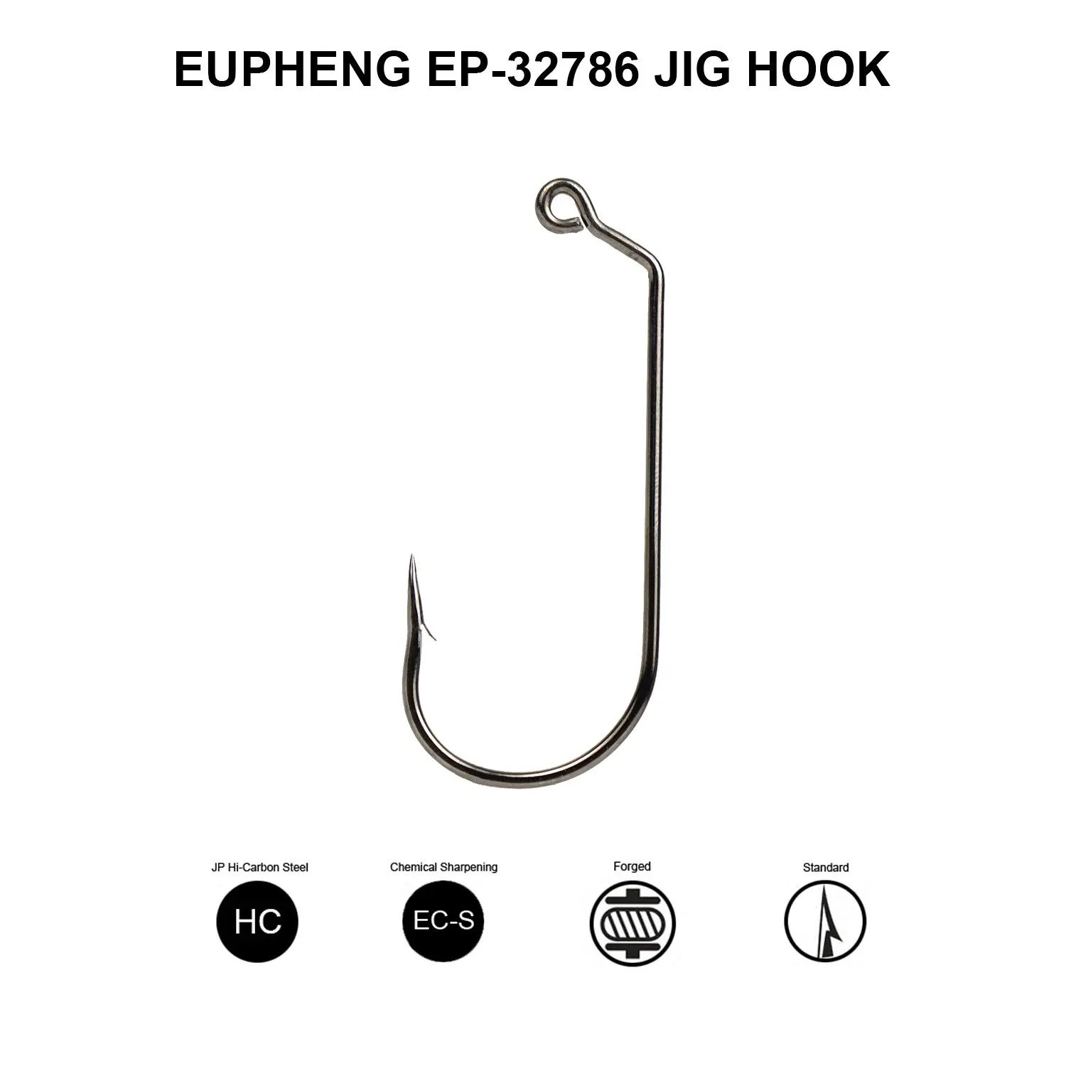 Eupheng Ep32786 Jig Hook 120 Degree Offset Eye Shank Pro Choice High