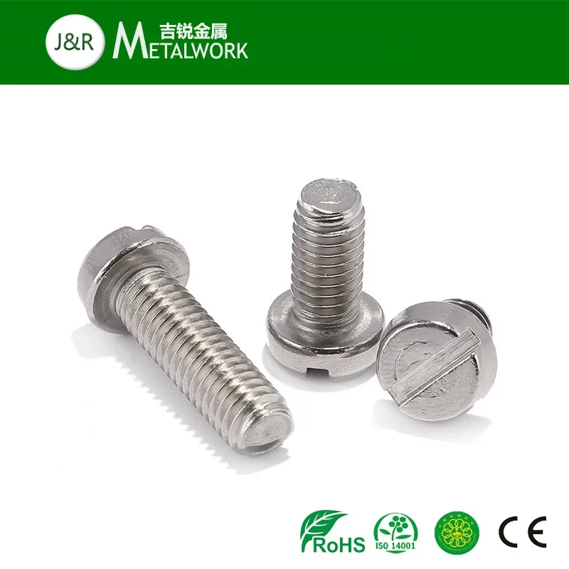 M4 M6 A2 A4 Stainless Steel Ss304 Slotted Pan Head Screw Din85 Buy Slotted Pan Head Screw