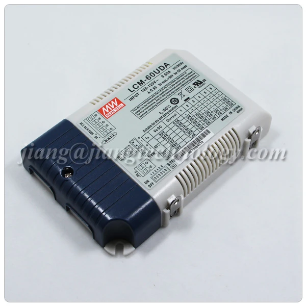 Meanwell Constant Current Panel Light DALI Power Supply 700mA 50W Dimmable LED Driver LCM-60UDA