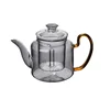 Wholesale Handmade 1200ml High Quality Glass Cooking Teapot For Office