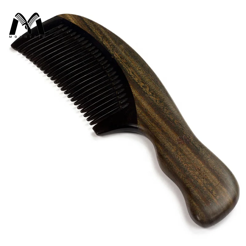 

Green Sandalwood No Static Detangling Natural Handmade Wooden Hair Comb