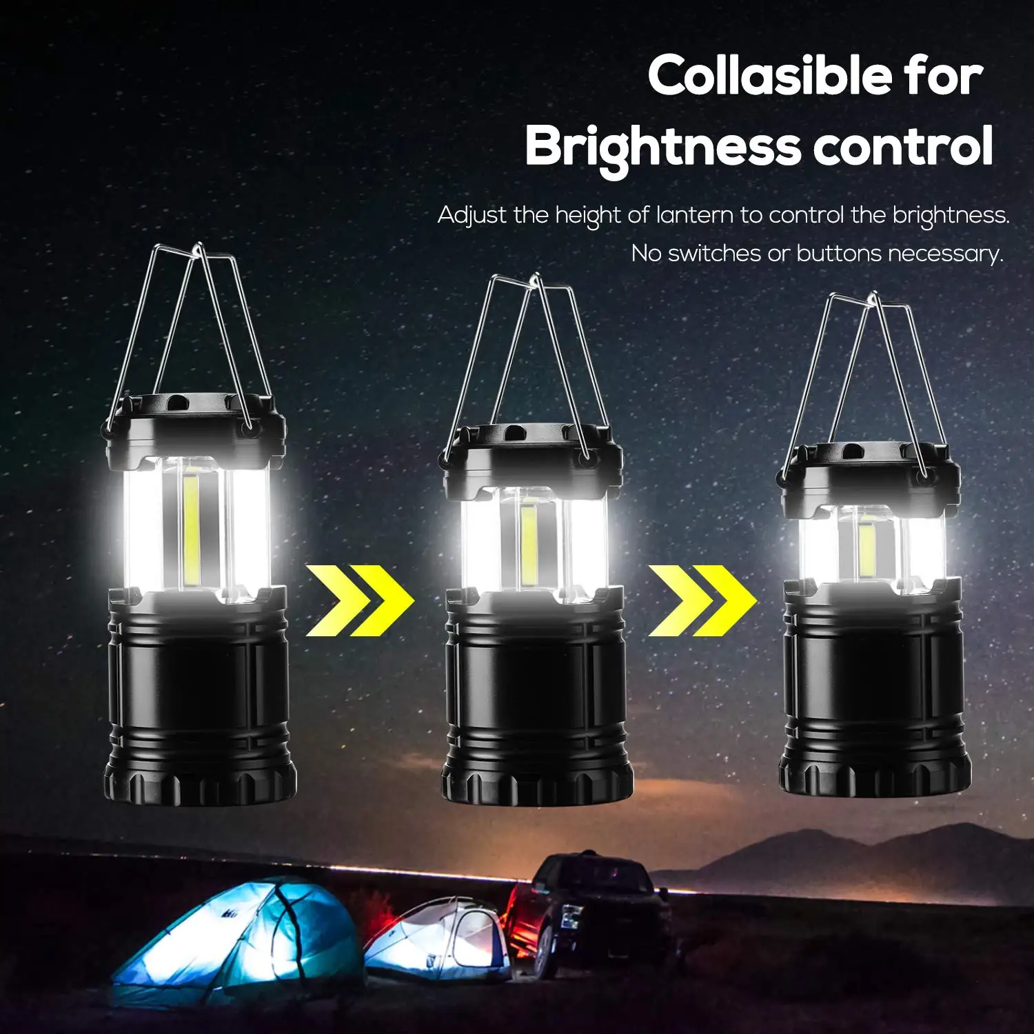 portable led super bright camping lantern tent fishing outdoor lamp light Lp 