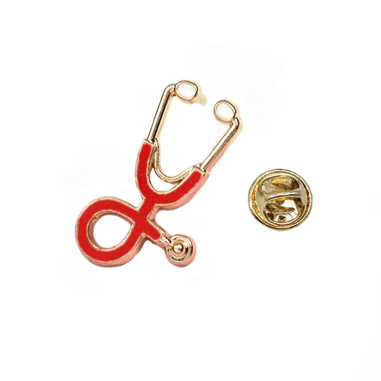 Cute Medical Enamel Stethoscope Brooch Pins For Doctor Nurse - Buy ...
