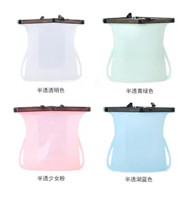 Image of China making Eco-Friendly Reusable Silicone Food ziplock Storage Bag Keeping Fresh