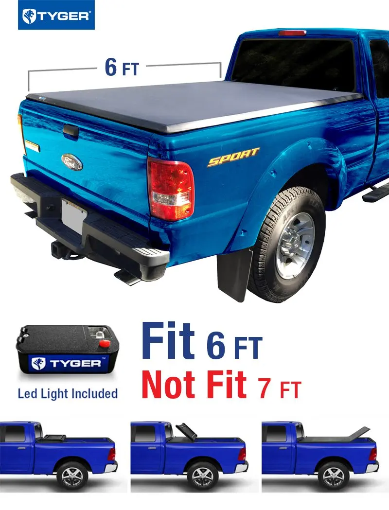 Buy Tyger Auto Tg Bc3t1531 Tri Fold Truck Bed Tonneau Cover 2016 2018 Toyota Tacoma Fleetside 6 Bed For Models With Or Without The Deckrail System In Cheap Price On Alibaba Com