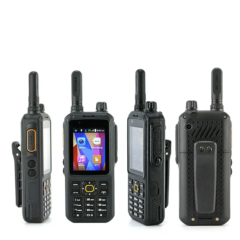 

TS-W2086A Walkie Talkie with Dual SIM Card Zello Android Walkie Talkie, Black