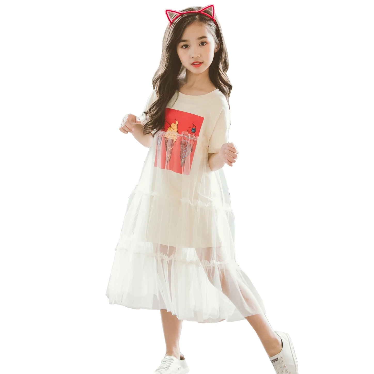 

Pure Cotton Beachnet Porm Net Material Long Lace Dress From New Products Looking For Distributor, As picture