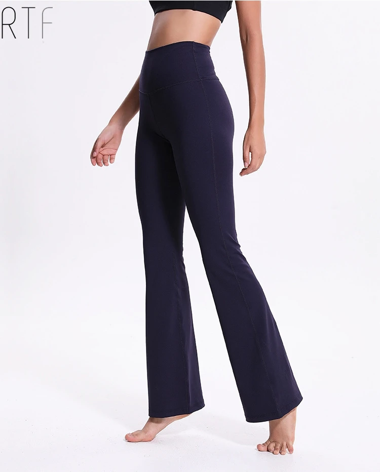 
Custom the best quality boot cut wide leg yoga pants wide leg fitness leggings 