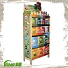 supermarket display wood flooring display stand , retail store wood display stand