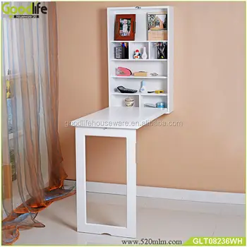 Wall Mount Fold Out Converting Desk Home Office Desk With