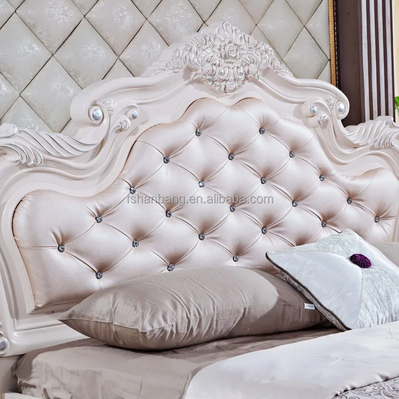 Italia lujo real muebles antiguos juegos de dormitorio, cama king size