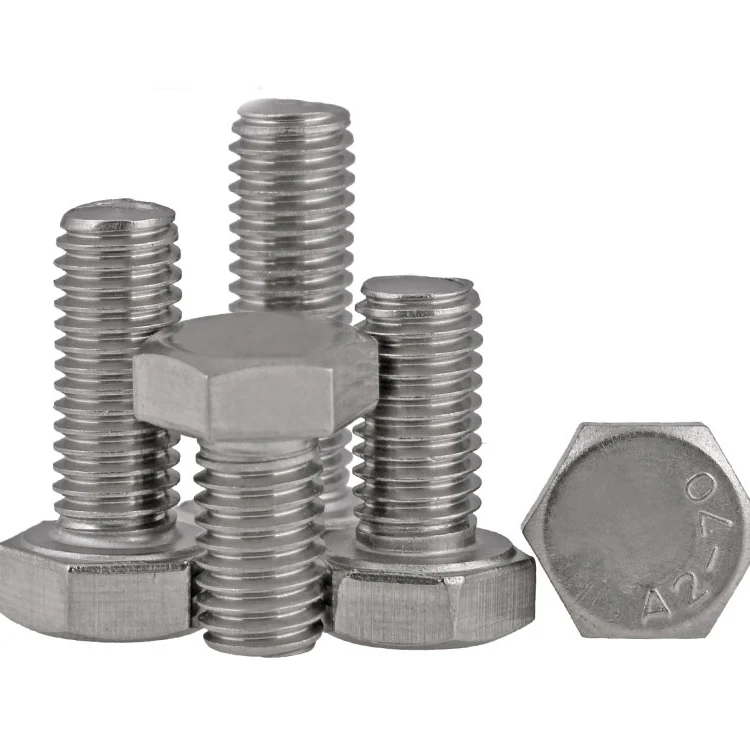 
Standard 1/2'-1' stainless steel 18-8 hex bolts with ISO9001 