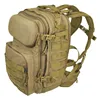 Military tactical top loading backpack with top cap and fits most 15" laptops made of 1,000 denier Cordura