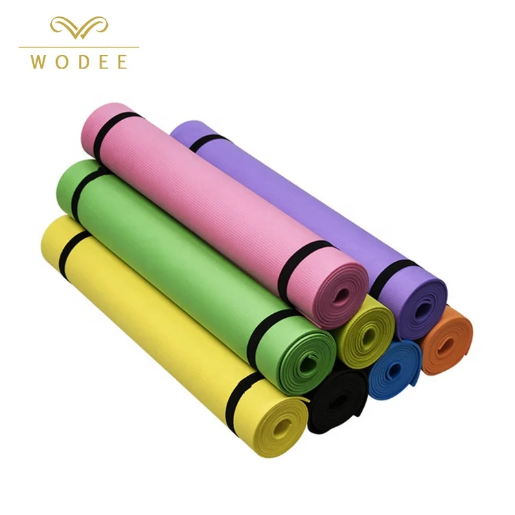 

Custom printed logo cheap 4mm 6mm thickness eva foam yoga mat, 6 colors or custom