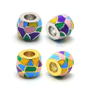 Wholesale gold plated enamel beads and jewelry making supplies