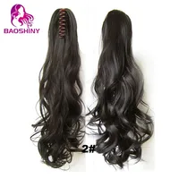 

22inches 55cm 170grams claw clip ponytail hair extension synthetic hair ponytail claw pony tail