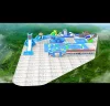 Huge water park with slides and pools Large cool inflatable water park build on best service