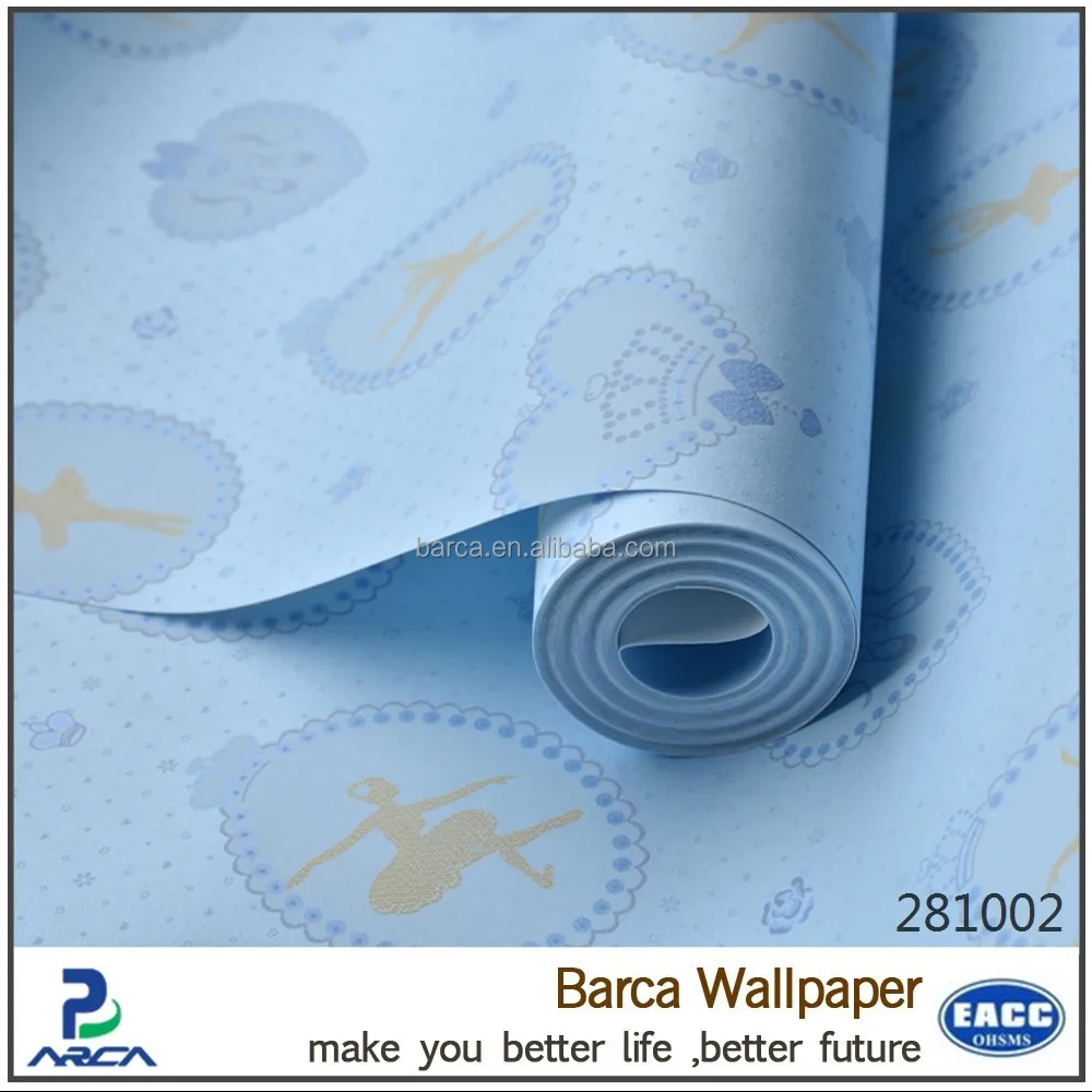 Desain Warna Biru Romantis Wallpaper Untuk Ruang Tamu Wallpaper