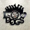 home decor funny dog design clock wall clock themes quart Wall Clocks(T5601)
