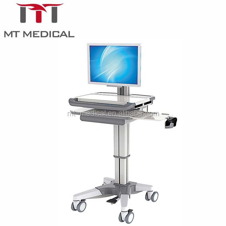 Medical Movable Wireless Computer Nursing Trolley
