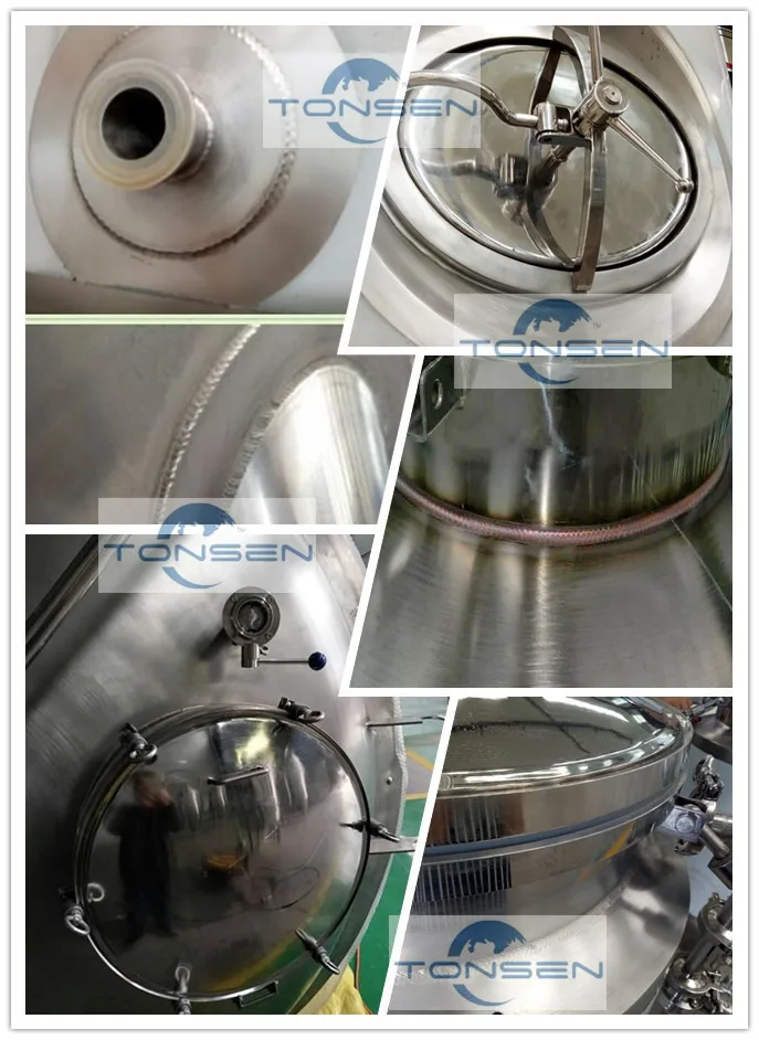 200 L Copper Beer Brewing Equipment With 200ll Brewhouse System With