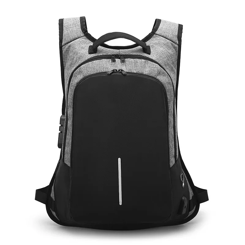 

Sac A dos Homme Contrast Color Laptop Bag Waterproof Anti-theft Notebook Backpack