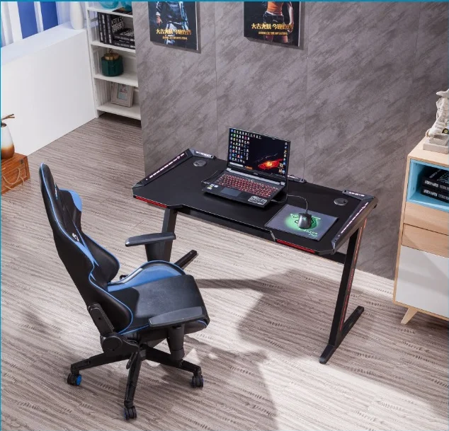 Factory Price Pro Gaming Desk Game Club Office Table Z Type