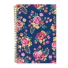 Customizable Floral Fancy Softcover Dairy Luxury Spiral Notebook With Label