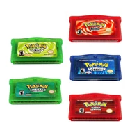 

for Pokemon Fire Red, Emerald, Leaf Green, Ruby, Sapphire Versions Game Card For Nintendo GBA SP Game cartridge