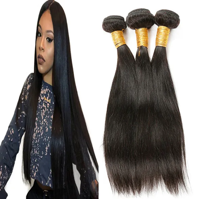 

Unprocessed Remy human Hair Weave Wholesale, 100% Silky Straight Wave Hair Extension Brazilian Virgin Human Hair Bundles
