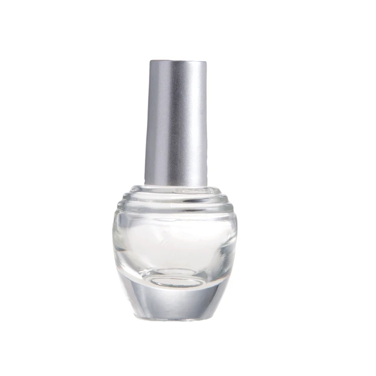 
China Manufacturers Black Cap Clear Glass 17Ml 18Ml Refillable Empty Nail Polish Bottle Brush 