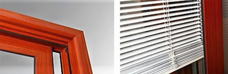 High Quality Aluminium Door And Window Wood Clad Windows Tempered Glass Panel Sliding Window Design