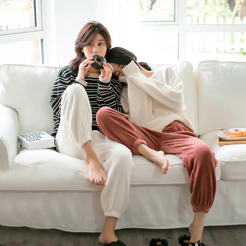 

Women's Winter Plus Size Pyjamas Sleep Bottoms Soft Plush Loose Night Trousers Sleepwear Plus Size