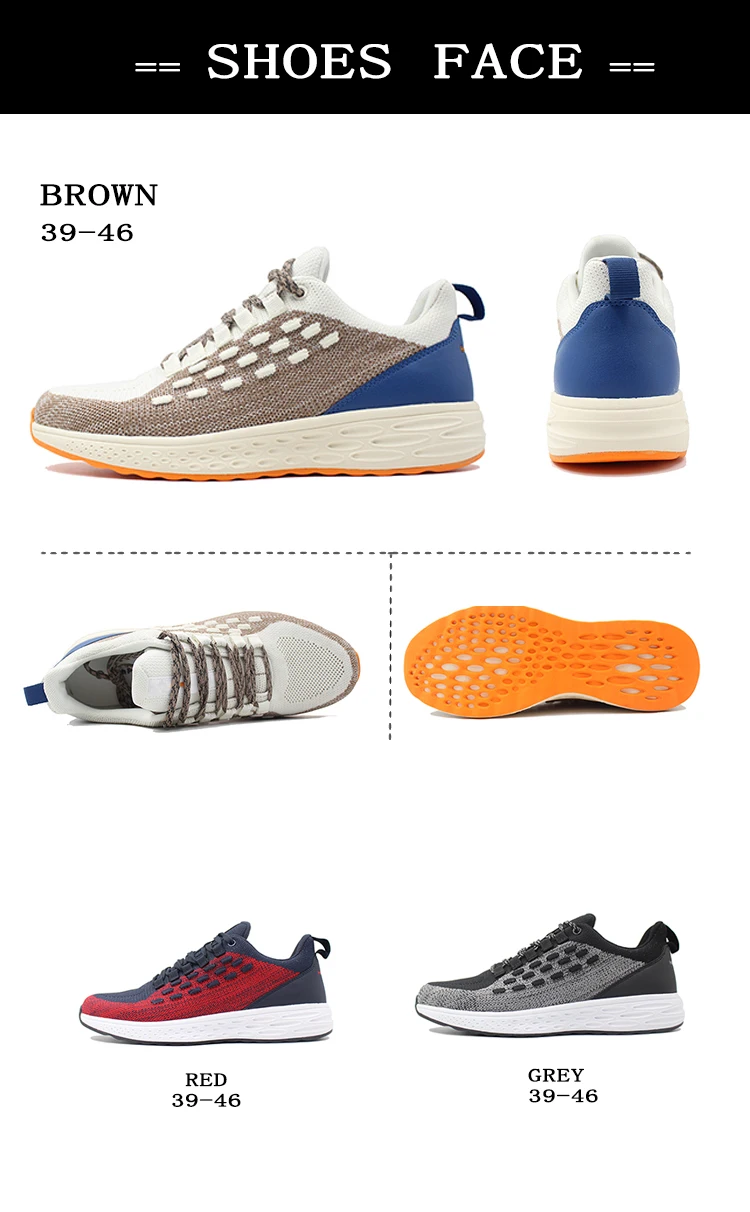 2019 Sneaker Soles Trainers Male Custom design odm & oem knit summer men sneakers running sport shoes