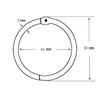 Staple Ring Note Metal 2 Inch Antique Nickel Book Rings Very Small Metal Ring Rings For Book Binding
