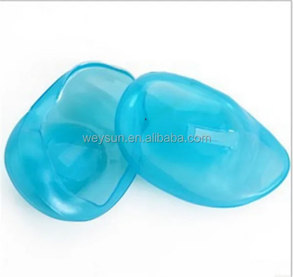 

2PCS Clear Silicone Ear Cover Hair Dye Shield Protect Salon Color Blue New Styling Accessories