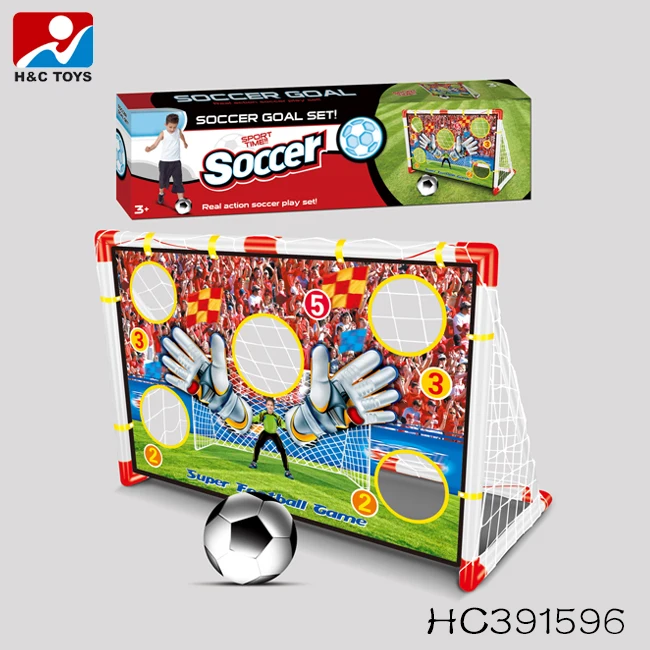 New Portable 2 In 1 Children Soccer Goal Set With Net And Balls