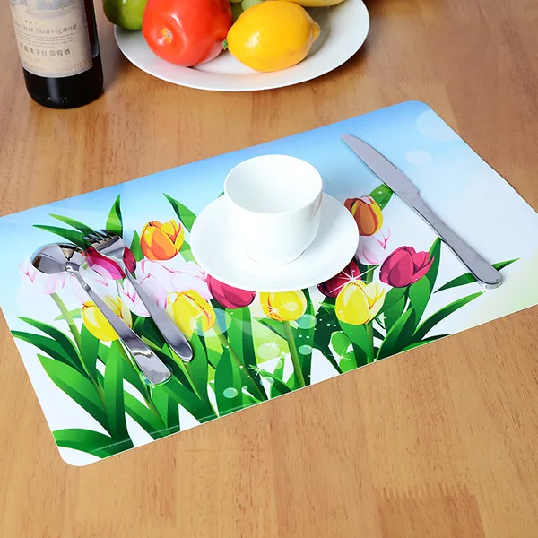 Natural Pp Placemats And Coaster Plastic Placemat For Dining Tablemat