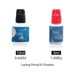 Fast Dry Korean Volume Eyelash Extension Adhesive Lady Black Sky Glue With Private Logo