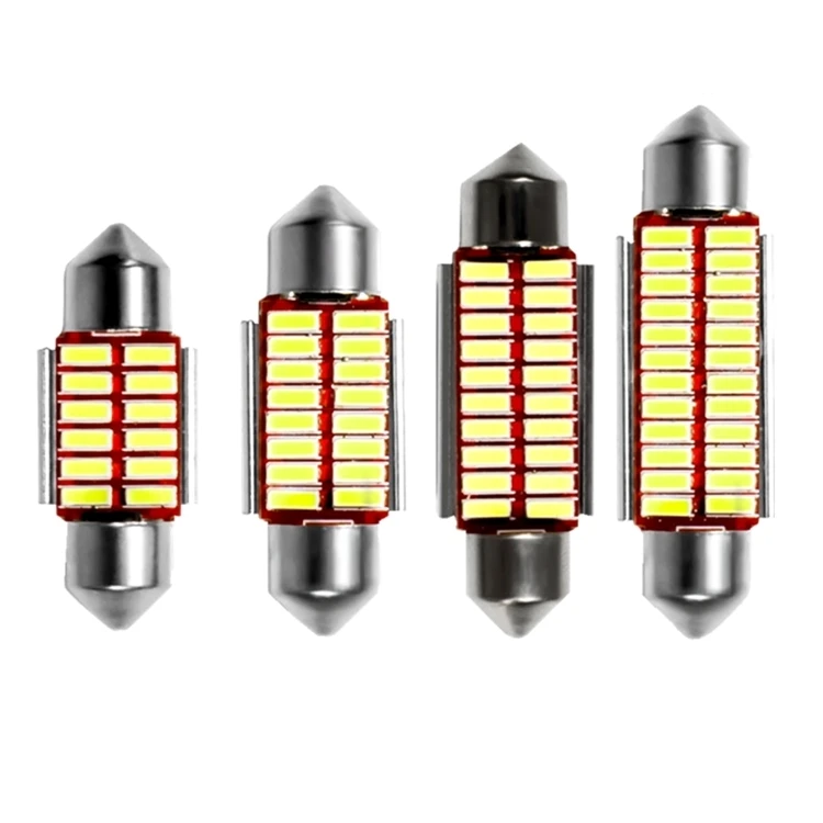 5W Canbus C5W 4014 LED 12 16 20 24SMD Festoon Bulbs 31mm 36mm 39mm 41mm 12V