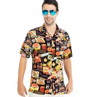 

SHORT SLEEVE LATEST DESIGN MAN DIGITAL PRINTING SUMMER BEACH HAWAIIAN SHIRT