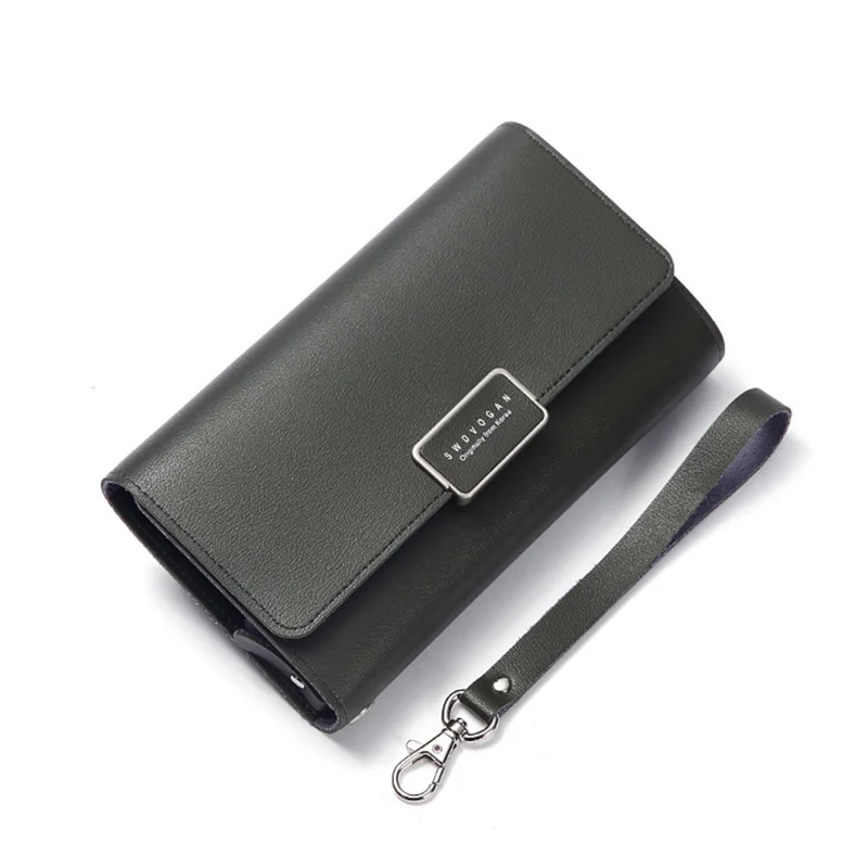 

Multi-faction wholesale pu leather wallets bag Korean fashion wallet, Black / pink / dark pink / purple / navy blue / red