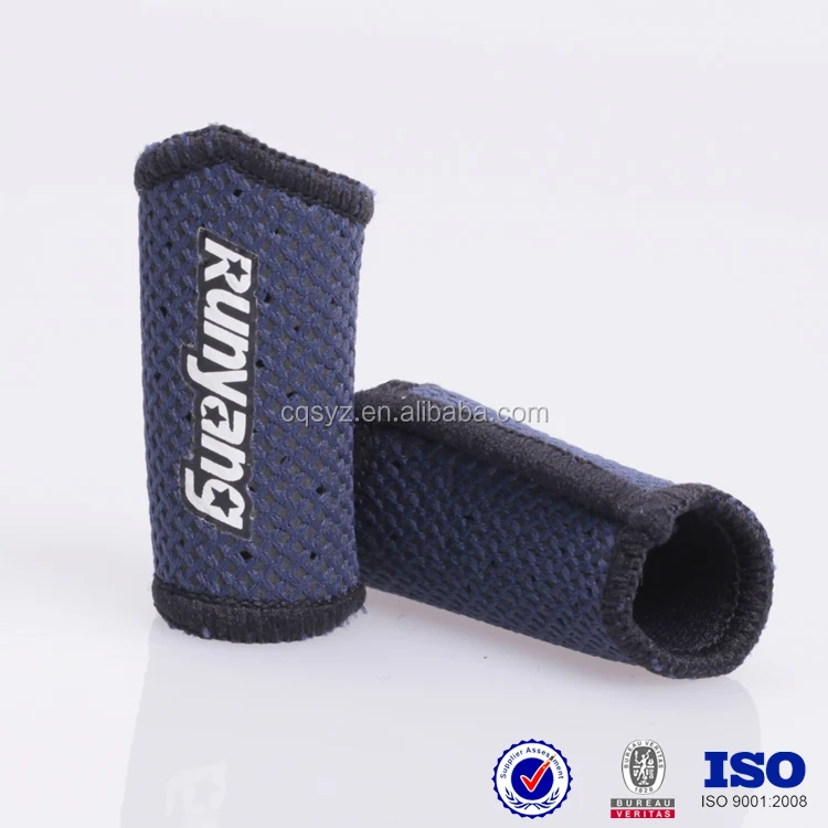 

High quality fashion neoprene basketball mesh athletic finger sleeve 3606, Blue;red;yellow;black
