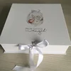 Wrapping baby organic blanket fleece luxury box a set of wrapping pure paper , sticker