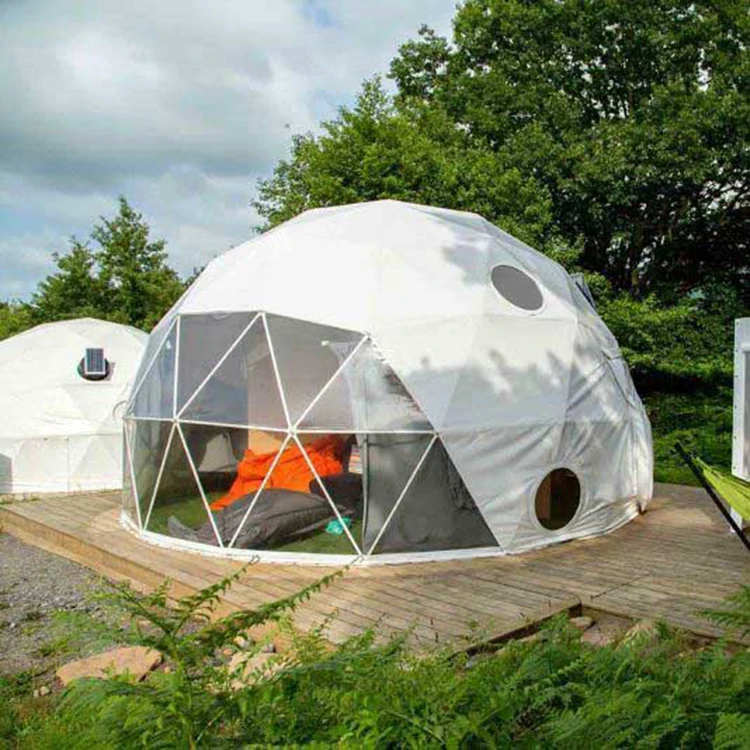 

Dropshipping dome glamping luxury tent for camping/clear plastic garden domes tents