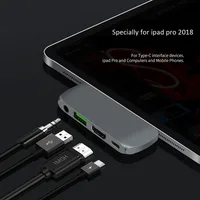 

2019 New Style Single Usb Type c hub 4 in 1 adapter For Ipad pro 2018 2019