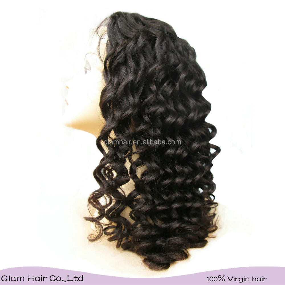

100% virgin brazilian hair silk top human hair wig,paypal accept