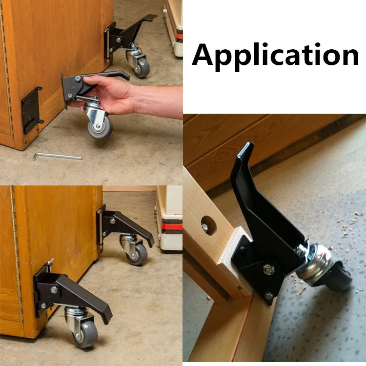 Wbd Heavy Duty Foot Removable Retractable Casters Wheels For