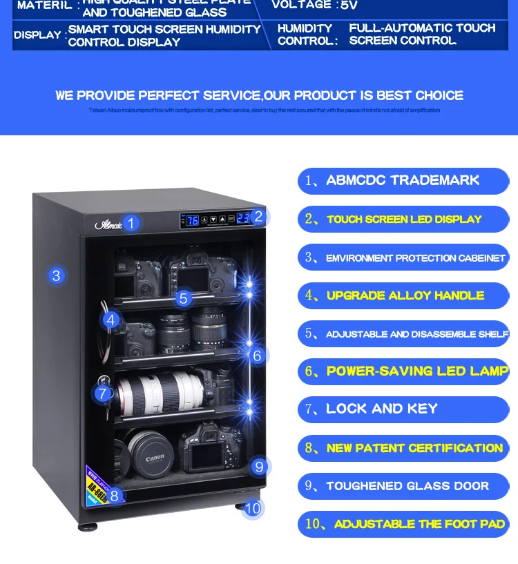 
85L 2019 new dry cabinet for camera dehumidifier 